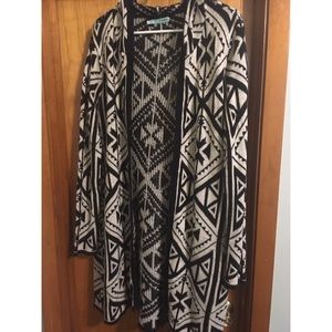 maurices tribal print cardigan